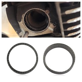 2PCS Exhaust Gasket for Motorcycle Exhaust Pipe,Wire and Graphite Exhaust Flange Gasket&Donut Gasket,Motorcycle Accessories Compatible with Harley Davidson Manufactured After 1984