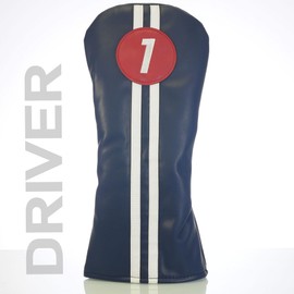 Driver Headcover, Easy Slip-On Easy-Off Golf Club Head Cover, Fleece Lined Interior, Water Resistant and Durable Shell, Individual Retail Pack, (Driver Headcover)