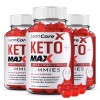 (3 Pack) Lean Core X Keto MAX ACV Gummies Supplement-Lea