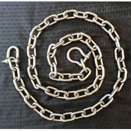 Stainless Steel 316 Anchor Chain 5/16" or 8mm by 6' Long Bow and D Shackle Combo
