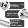 TXXATX Pack of 25 M5 Flat Head Screws M5 x