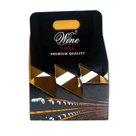 Brand: Reliance Packaging Inc. Printed Wine Carrier 6 Pack – Premium Quality Cardboard Wine Carrier 6 Bottles for Effortless Transportation of Your Favorite Wines (10 pack)