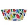 Creative Converting Fluted Plastic Serving Bowl, Grad Cap Toss