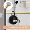 Emlaoe Gold Shower Curtain Rod 34-96 Inches(2.8-8ft) Never Rust Adjustable