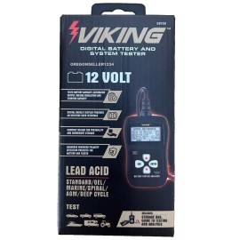 Viking 12V Digital Battery System Tester Checker Analyzer Lead Acid Gel Marine AGM Deep