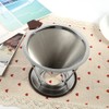 1x Portable 304 Stainless Steel Drip Dripper Double Layer Mesh