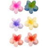 6Pcs Flower Claw Clips Nonslip Flower Claw Clips Strong-Hold Hair