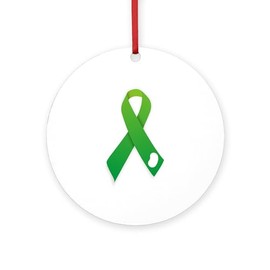 CafePress Kidney Donation Awareness Round 4" MDF Holiday Ornament