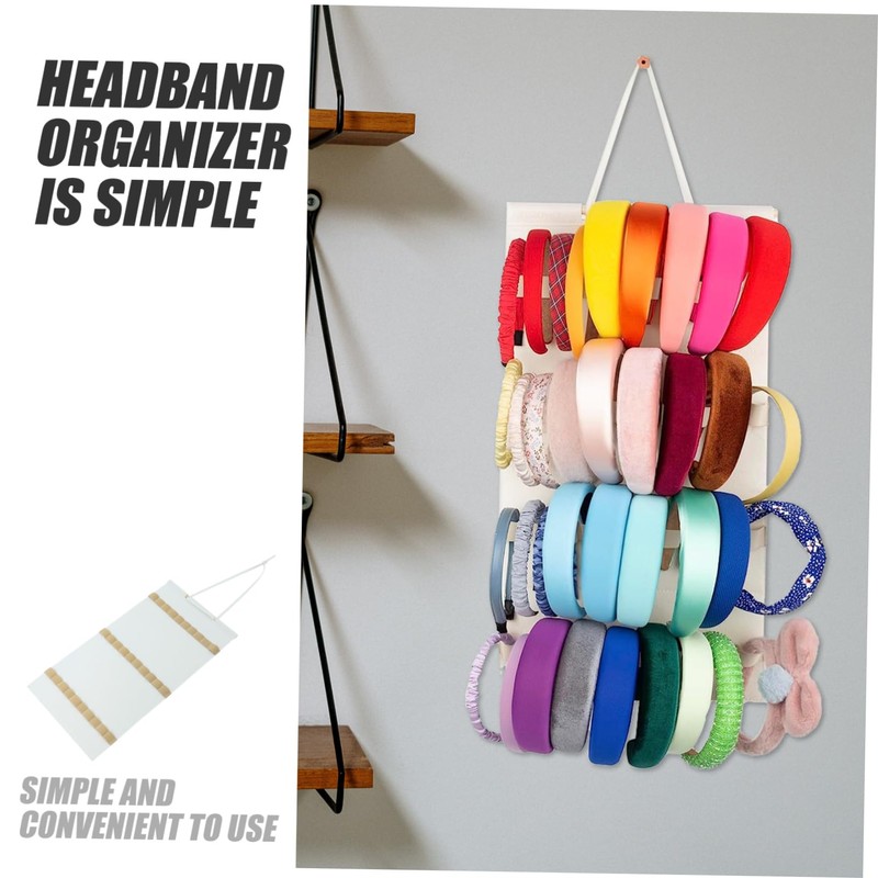 Gatuida Wall Headband Holder Organizer Slot Display for Hair Accessories