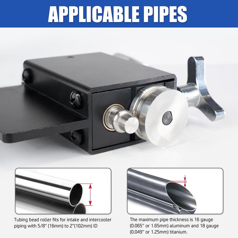 Dexepe Tube Pipe Tubing Beader Tool Bead Roller For 5/8"