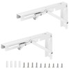 2 Pieces Heavy Duty Metal Folding Shelf Brackets – Triangular