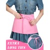 Twistover 3 Pack Pink Waist Aprons for Women with 3