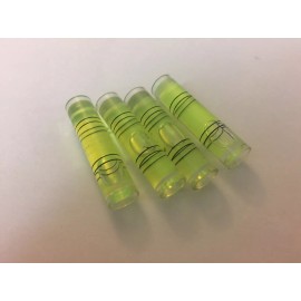 Unbranded 4PCs Mini Bubble Level 40mmx9.5mm Cylindrical Clock Photo Frame Camera T1