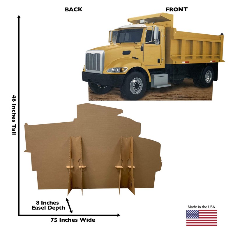 Advanced Graphics Construction Dump Truck Life Size Cardboard Cutout Standup