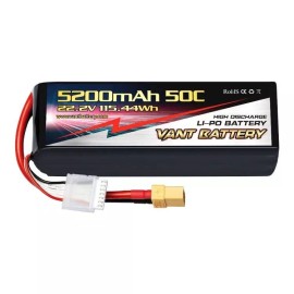 Powerhobby VANT 6S 22.2V 5200mAh 50C Lipo Battery w XT90 CORALLY POWERHOBBY LECTRON ARRMA