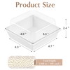 ZORRITA 50 Pack 5 Inch Paper Charcuterie Boxes with Clear