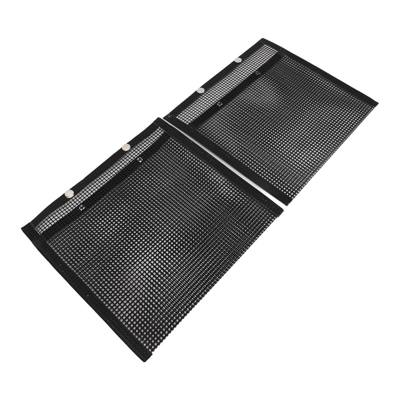 2 Pcs BBQ Mesh Grill Bags Reusable Glass Fibre Heat