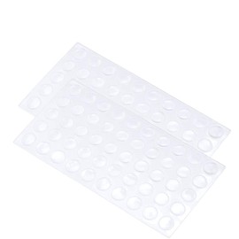 Kitchen Cabinet Door/Drawer Furniture Bumpers | Small 5/16" Diameter x 1/16" Thin | 500 Pads | Clear