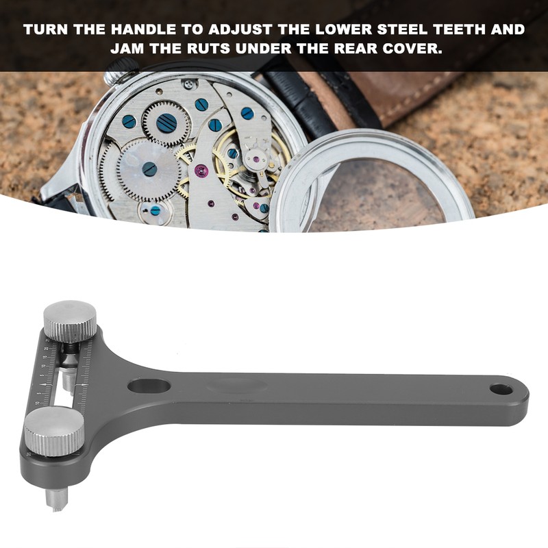 Adjustable Watch Back Cover Remover Steel Watch Back Case Opener