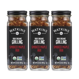 Watkins 1868 Organic Grilling Smoked Maple Rub, 3.8 oz, 3-Pack