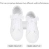 Allegra K 2 Pairs Flat Snow Yarn Shoelaces 2.5cm/4cm Wide