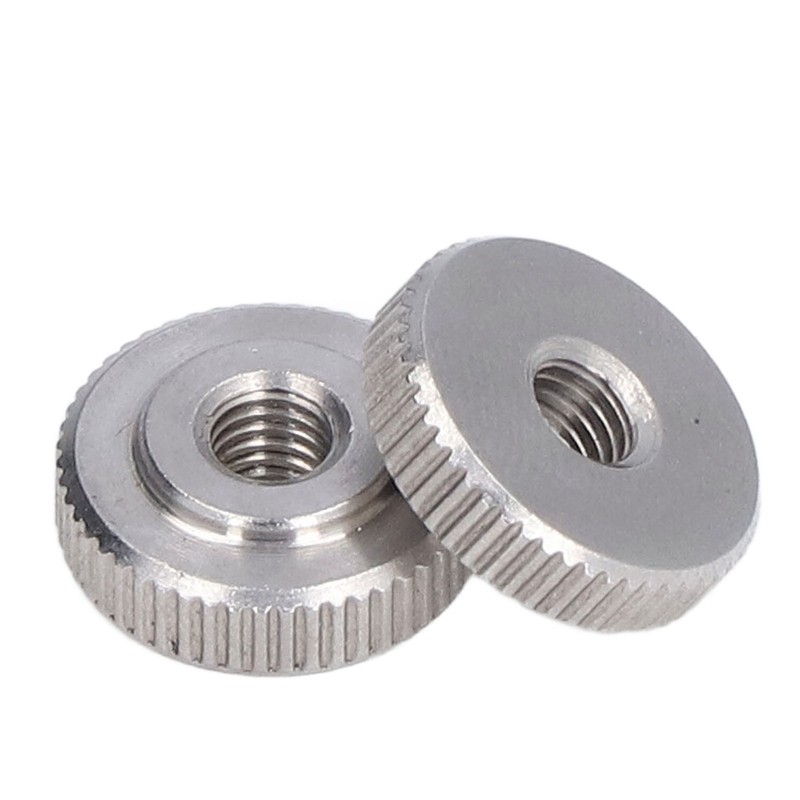 Knurled Thumb Nut 304 Stainless Steel Knurled Flat Head Through
