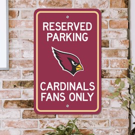 FANMATS 32149 Arizona Cardinals Parking Sign Décor 18in. X 11.5in. Lightweight