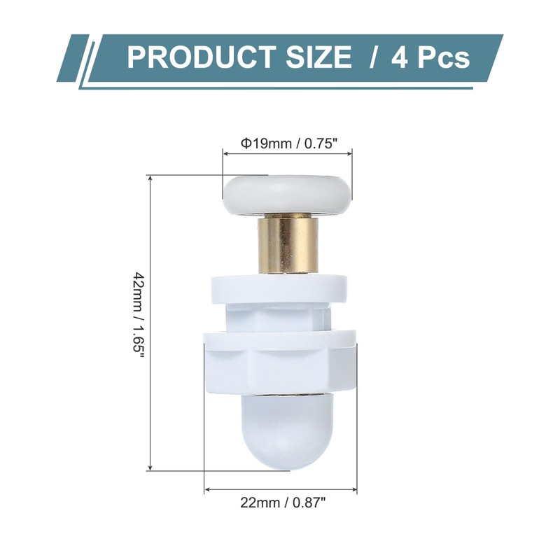 sourcing map 19mm Shower Door Rollers, Sliding Shower Doors Runners