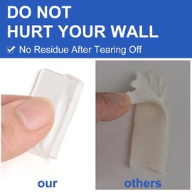 Hasefam 60Pcs Double Sided Tape for Acoustic Foam Panels, Removable Mounting Tape Wall Strong Adhesive Sound proofing Transparent Putty Clear Sticker Heavy Duty 1.4inch Squares