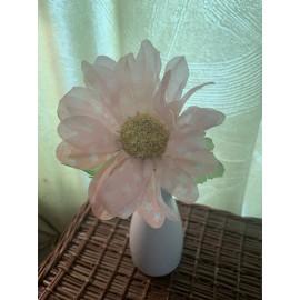 Homemade Easter Flower Pen *Pink Gerbera With Star Print* 5 Available