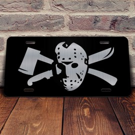 Classic Horror Film Etched Vanity Front License Plates (Jason Voorhees)