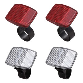 TongTaiXie 4 Pcs Bike Light Reflectors Bicycle Spoke Reflector Brackets Cycling Reflectors for Bicycle Head or Wheel Accessories