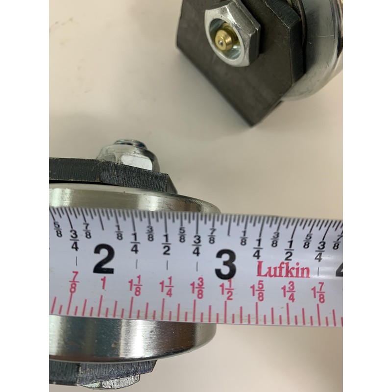 Set of 2 Weld On Trailer Tail Drag Casters, Solid