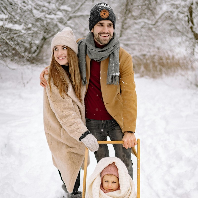 Jeasona Men's / Women's Winter Warm Knitted Hat, Black dad