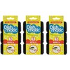 9 x Dishmatic Extra Heavy Duty Black Refill Sponges Cleaning Scourer Washing