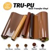 TransOurDream Matte Brown HTV Heat Transfer Vinyl Roll for All