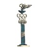 Antique Flame Olympics Solid Bronze Handmade Statue 17cm