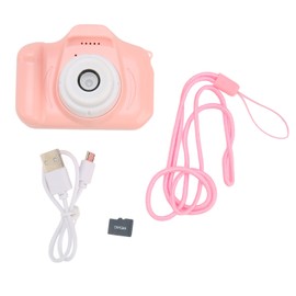 Kids Digital Camera Multi Mode Filter Front Rear 8MP 1080P HD Video Cute Toddler Camera for Girls Boys Pink