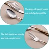 MDEALY 20-Piece Brown Silverware Set for 4, 18/0 Stainless Steel
