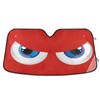 Gredecor Windshield Sun Shade Angry Cartoon Eyes Red Car Sun