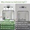SOTTAE 4-Light Bathroom Vanity Lights, Modern Vanity Lighting with Milky
