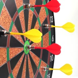 Tradeopia Magnetic Dartboard Set with 6 Darts, 12 inch Safety Dartboard Game, Best Dartboard Gift for Kids and Adults, A Perfect Addition to Any Home or Game Room
