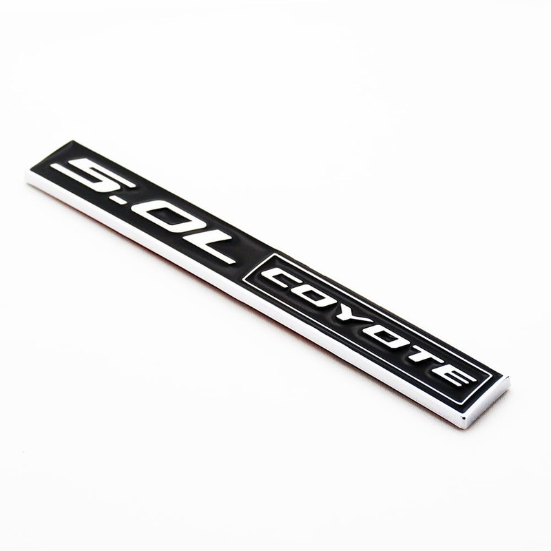 2Pc 5.0L Coyote Emblem Coyote V8 Engine Badge 3D Sticker