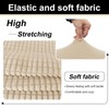 U-NICE HOME 3 Pieces Stretch Loveseat Couch Cover Sofa Cover