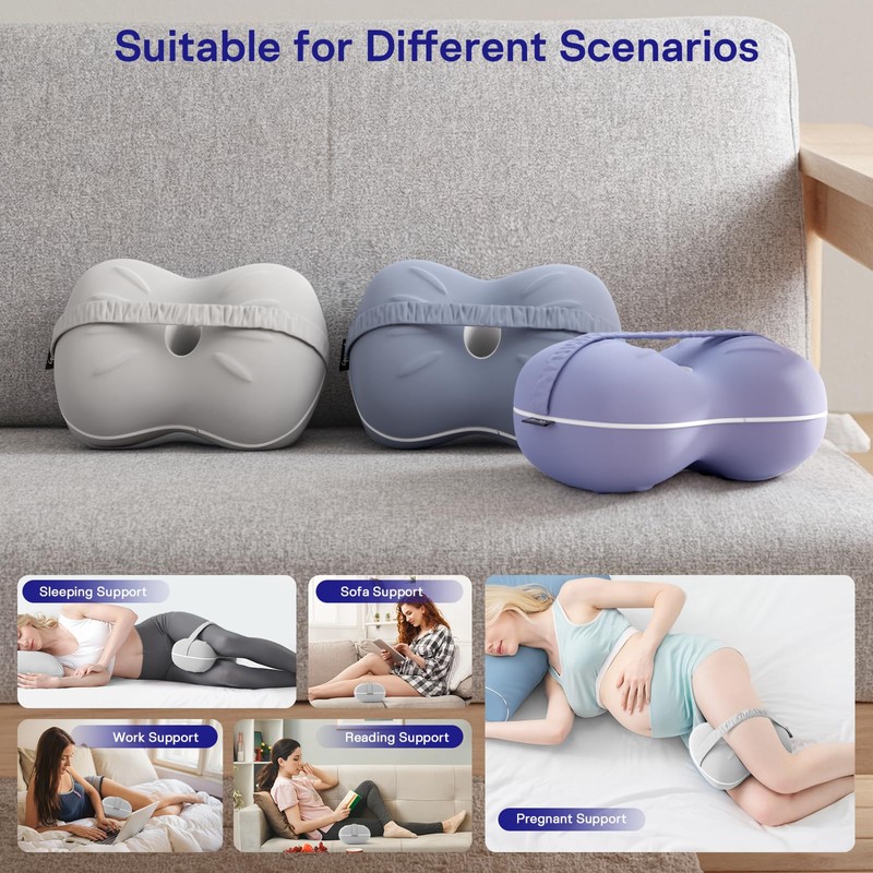 Leg & Knee Pillow for Side Sleepers - Smooth Spine