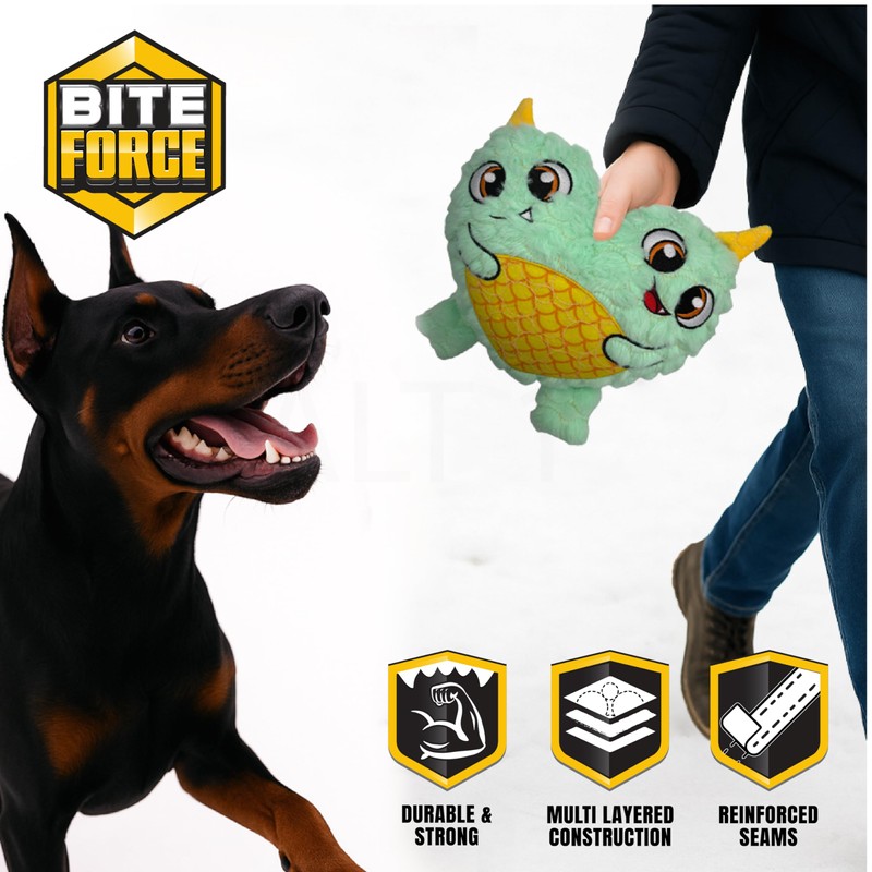 Bite Force - Durable & Strong Dog Toy Blue Two
