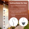 JIADEXIN Rain Chains for Gutters, 8.8 Ft Rain Chains with