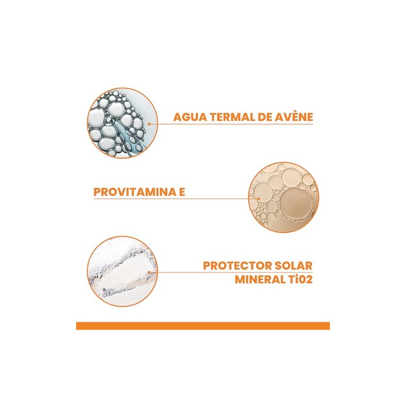 Avene Protector Solar Facial FPS50 con Color, Piel Sensible