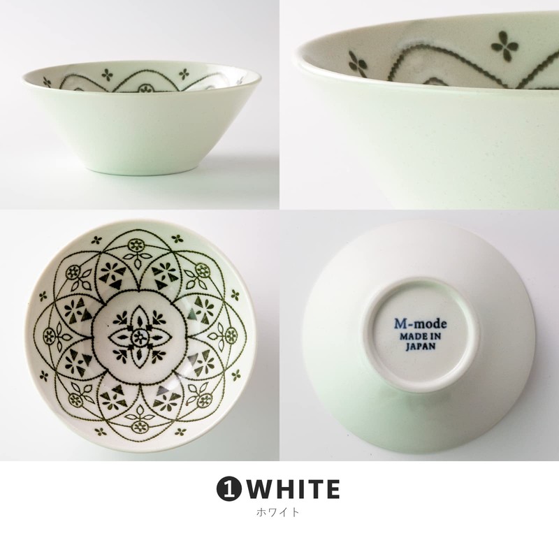Minorutouki Small Bowl Moroccan White S (Diameter 5.3 inches (13.5