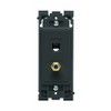 Leviton Renu QuickPort Phone/TV Insert, RE640-2OB, Onyx Black